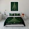 Green Christmas Tree Bedding Set Bedding Duvet Cover Set Duvet Cover Pillowcases  (1 * Duvet Cover 2 * Pillowcases, Without Duvet Insert)