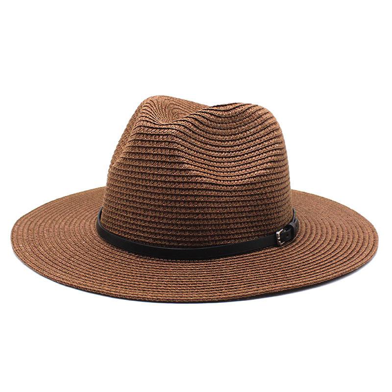 Summer Foldable Wide Brim Straw Hat For Men And Women With Sun Protection And Breathable Design For Beach And Outdoor Activities