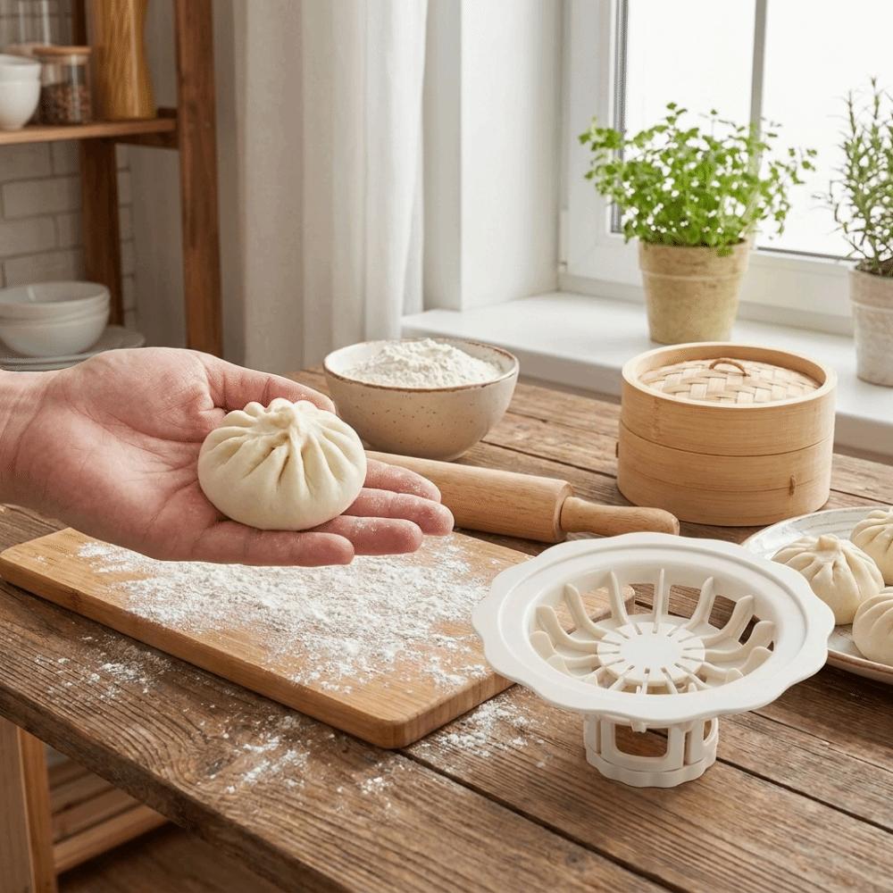 Flower Shaped Baozi Making Mould Saving Labor Steamed Bun Mold Dumpling Mold  Breakfast Bun Making