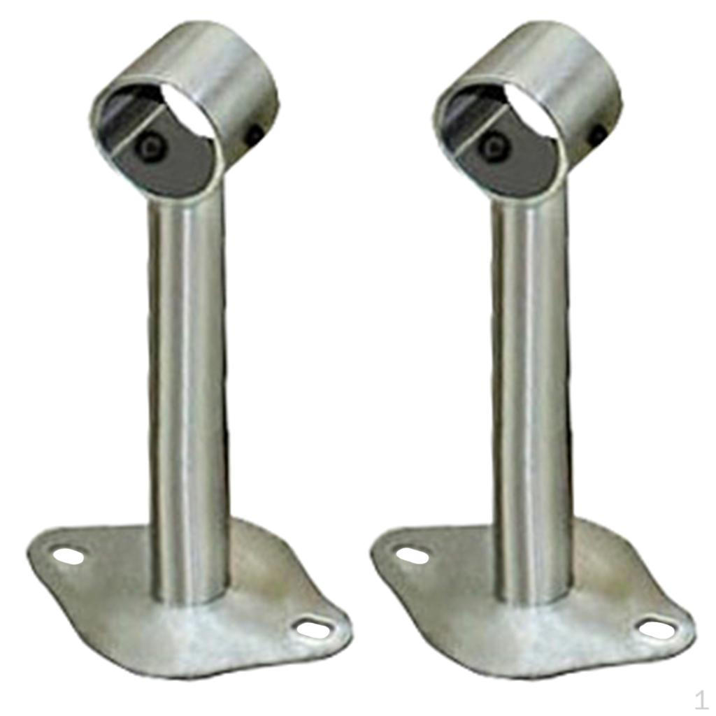 2 Потолочных кронштейна Держателя для штанги в шкаф 150mm