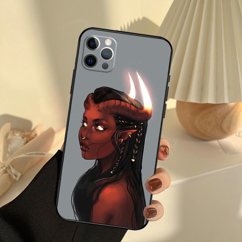 Devil Woman Phone Case For iPhone 16 14 13 12 11 15 17 Pro Max 13 mini 15 16 Plus 16e 17 Air Cover Funda