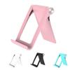 Portable Slim Phone Stand Holder Folding Plastic Pad Stand Bracket Silicone Bottom Desktop Phone Holder For