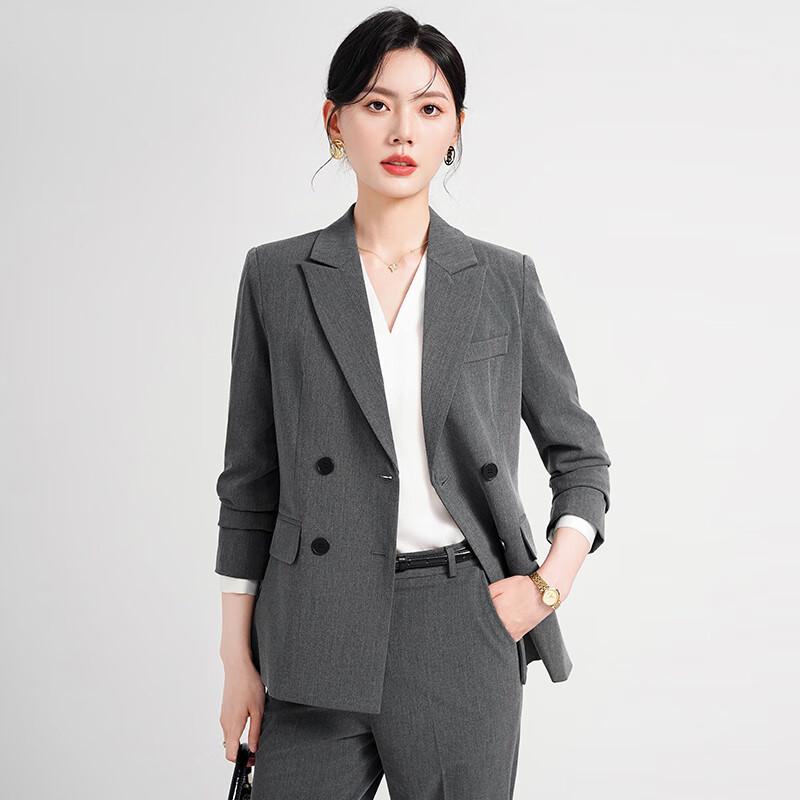 Women s Professional Double-Breasted Suit Set 2XL