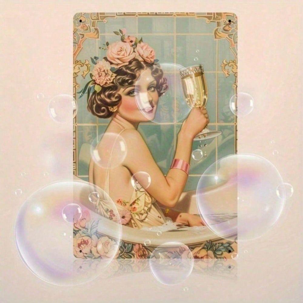 Vintage Metal Poster Wall Art for Bar