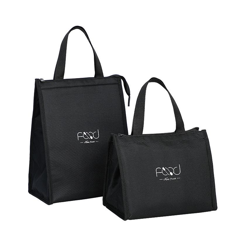 Canvas Insulated Bento Bag with Aluminum Foil for Hot and Cold Food Storage