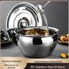 Di Rui En 9-Inch Deep 304 Stainless Steel Lard Pot with Lid