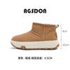Augustine snow boots women's 2025 new winter leisure sports piled thickened outdoor short boots platform cotton shoes