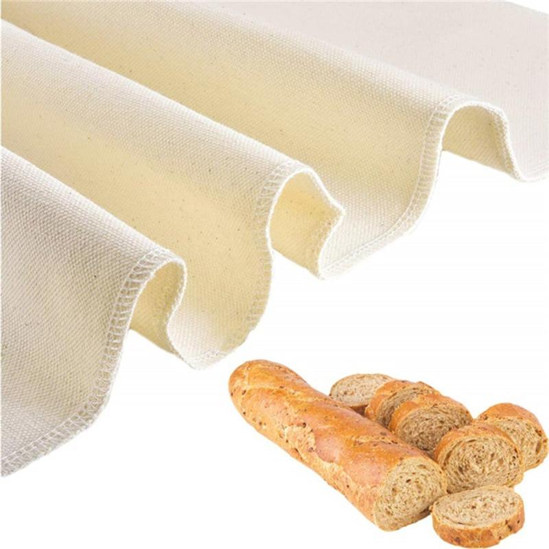 S/M/L Dough Fermented Cotton Cloth Kitchen Dining Bakers Pans Dough Couche Pastry Proofing Cloth Baking French Bread Bakers Tool