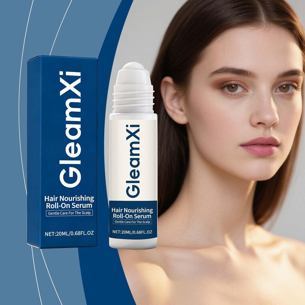 GleamXi Rosemary Hair Roll-on Essence gently moisturizes hair, makes hair soft and light, and leaves scalp shiny.