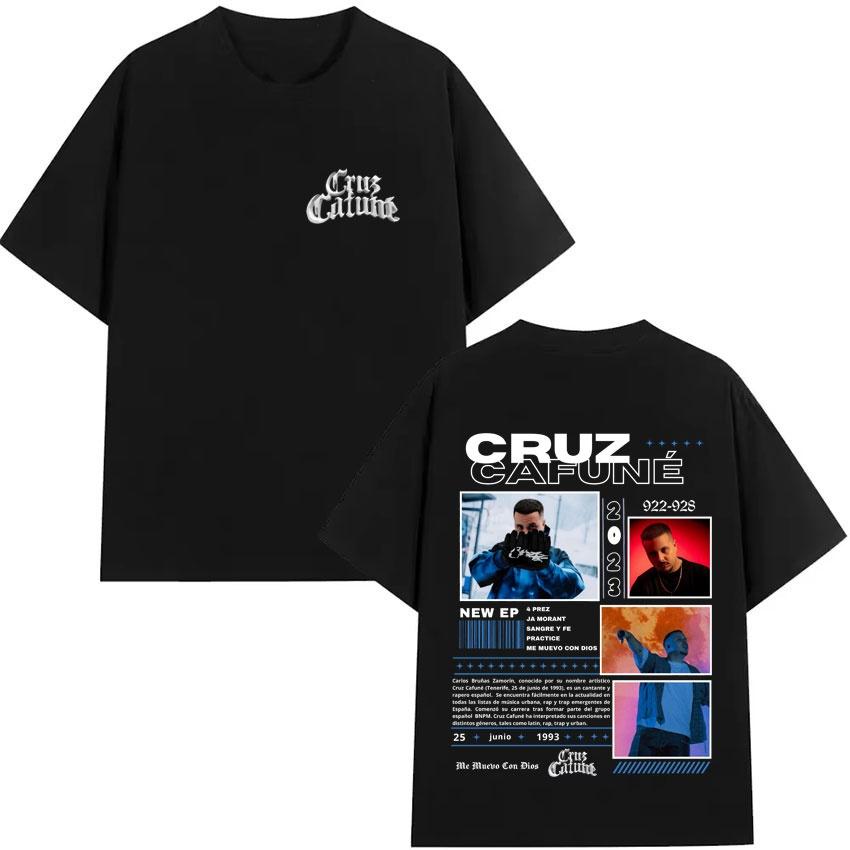 Fashion Summer Mens Womens Tshirt Hip Hop Cruzzi Short Sleeve Cruz Cafun É 2026 World Tour Street Wear Y2K Tshirt