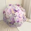1PC Butterfly Flowers Umbrella-8-Rib Reinforced, Automatic Open, Lightweight & Durable, Fashion Accessory for Outdoor, J0367