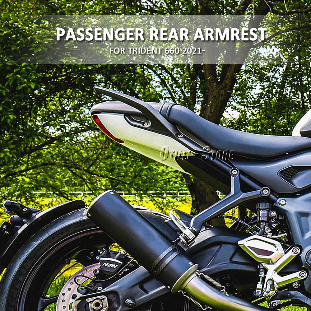 Arm Rests For Trident660 TRIDENT 660 2021 2022 2023 2024 Motorcycle Aluminum Tail Armrest Rear Kit Pillion Passenger Handle