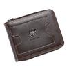 Leather Zipper Wallet, First Layer Cowhide Card Bag, 20% Off Us Dollar Wallet, Multi-Function