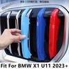 3 STK Dreifarbiger Frontgrill Rennsportgrill Schnallen-Dekorstreifen Abdeckung Zierleisten Zubehör Außen Für BMW X1 U11 - 2025
