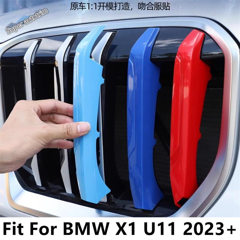 3 STK Dreifarbiger Frontgrill Rennsportgrill Schnallen-Dekorstreifen Abdeckung Zierleisten Zubehör Außen Für BMW X1 U11 - 2025