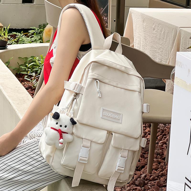 School bag Elementary school girl Junior high school student High school student College student Multi-pocket backpack Male backpack