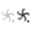12 Inch Household Plastic Fan Blade Five Leaves With Nut Cover For Pedestal Replacement Part For 12"/280mm Stand Fan Or Desk Fan