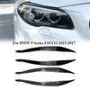 2pcs Car Headlight Eyebrow Eyelids For BMW 5 Series F10 F11 2015 2016 2017 Front Headlamp Stickers Trim Cover Auto Body Kits