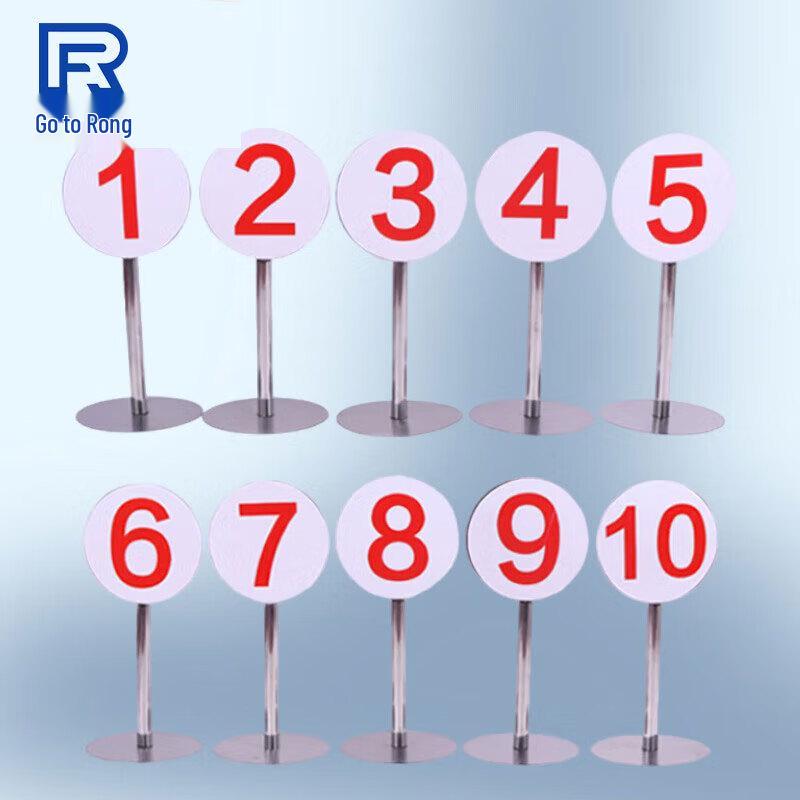 Stainless Steel Target Range Number Signs