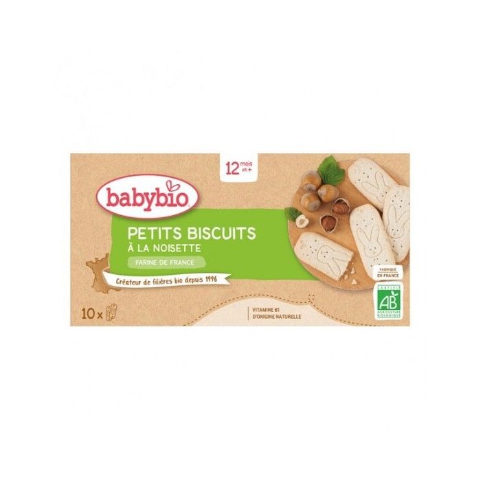 Babybio - Petits Biscuits Noisette - Bio - 160g - Dès 12 mois