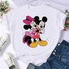 2025 New Popular Kawaii Disney T-shirt Cartoon Women Disney T-shirt Fun Top Fashion Women's T-shirt