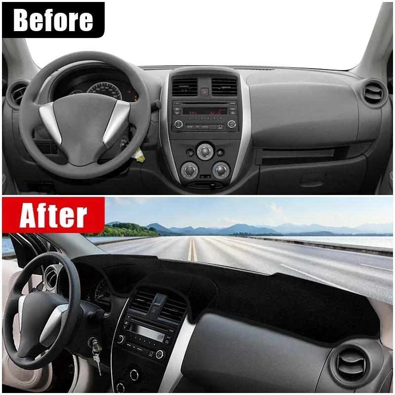 Car For Nissan Versa Sedan N17 2012 2013 2014 2015 2016 2017 2018  Dashboard Cover Anti-UV Case Sun Shade Mat Accessories