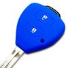 IKT Silicone Cover for Toyota, Keyless Keyless Keys, 2 Buttons, Blue, 200 Series Hiace,