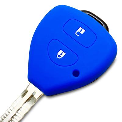 IKT Silicone Cover for Toyota, Keyless Keyless Keys, 2 Buttons, Blue, 200 Series Hiace,
