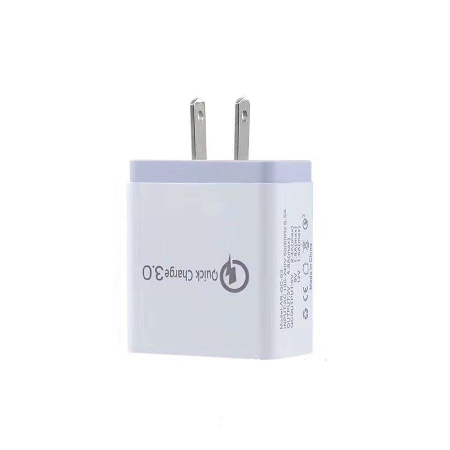 Quick charge 3.0 4 Port USB Wall Charger with USB Charging Technology for iPhone 7/7Puls/6S/6S P/5SE/iPad/LG /Samsung/HTC/Nexus and More