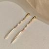 New Arrival 100% Natural Freshwater Pearl 14K Gold Filled Ladies Tassels Stud Earrings  For Women Anti Allergy