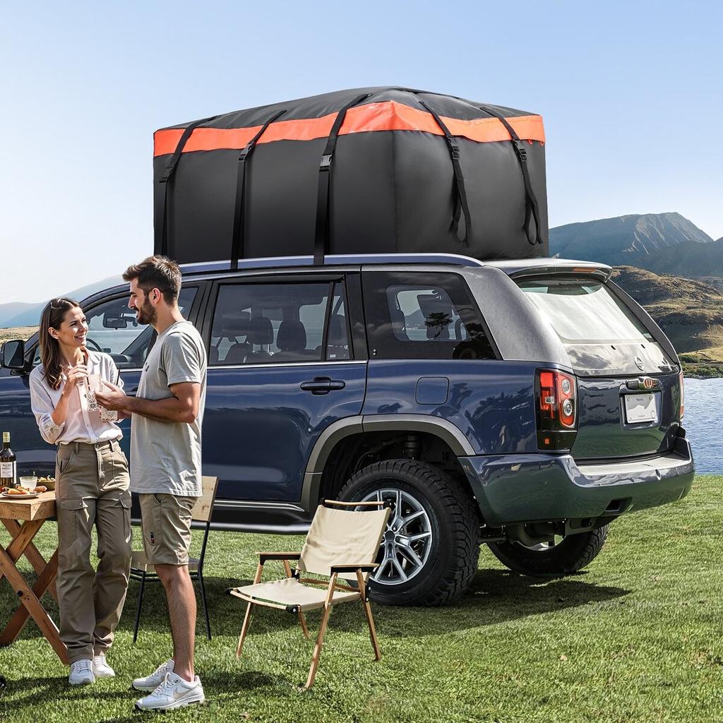 Car Rooftop Cargo Carrier Bag 23 Cubic Feet 840D PVC Car Roof Luggage Bag