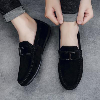 Men's Shoes Doudou Shoes 2025 Summer New British Style Fashion Trend One Pedal Lazy Shoes Casual Doudou Shoes