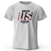 The US Logo Printed Unisexs Tshirt Fashion Cotton Tops Tees for Unisex Unisex Summer Casual Wear