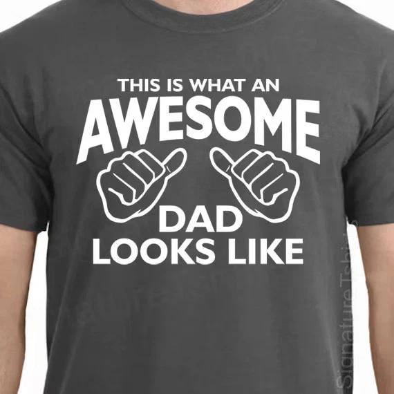 Awesome Dad This Is What Dad Looks Like Gift T- Shirt 2XL