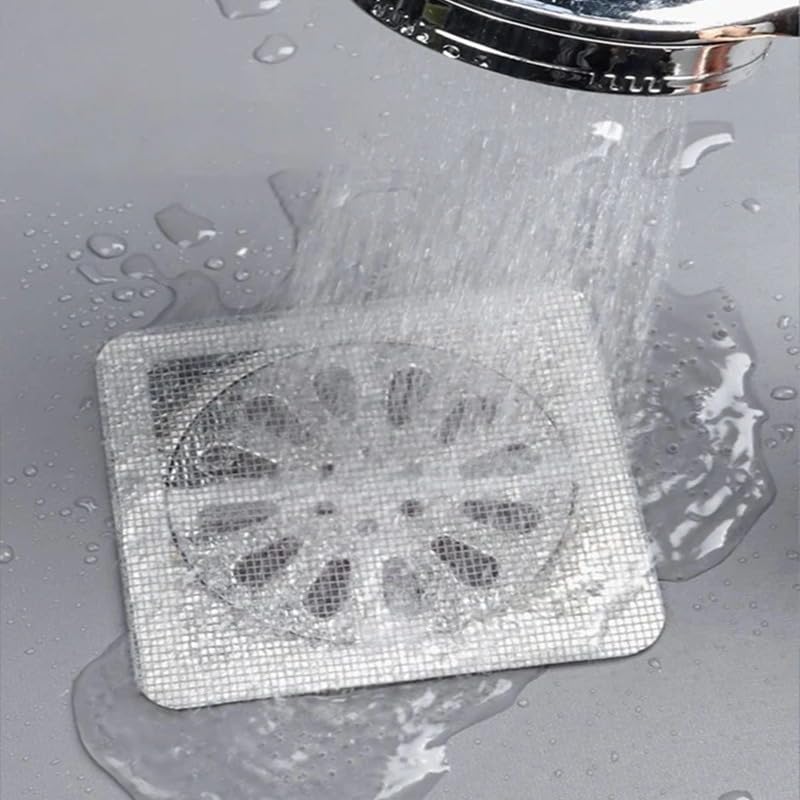 Disposable Shower Drain Hair Catcher Mesh Shower Drain Covers Hair Stopper Effective Interception To Prevent Clogging