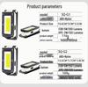 Portable Outdoor Work Light: Foldable, High Brightness, Magnetic, Multi-Light Source for Camping and Inspections