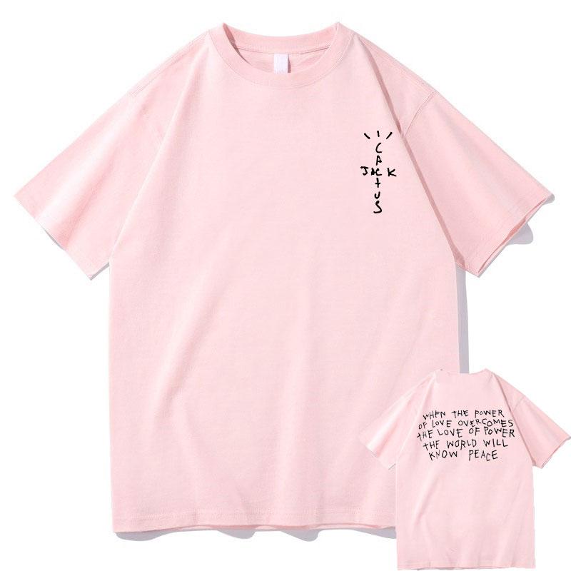 New Cactus Jack Tshirt Awesome Asap Rocky Graphic T Shirts Men Women Fashion Loose Tshirt Mens Hip Hop Fashion Tee Short Sleeve