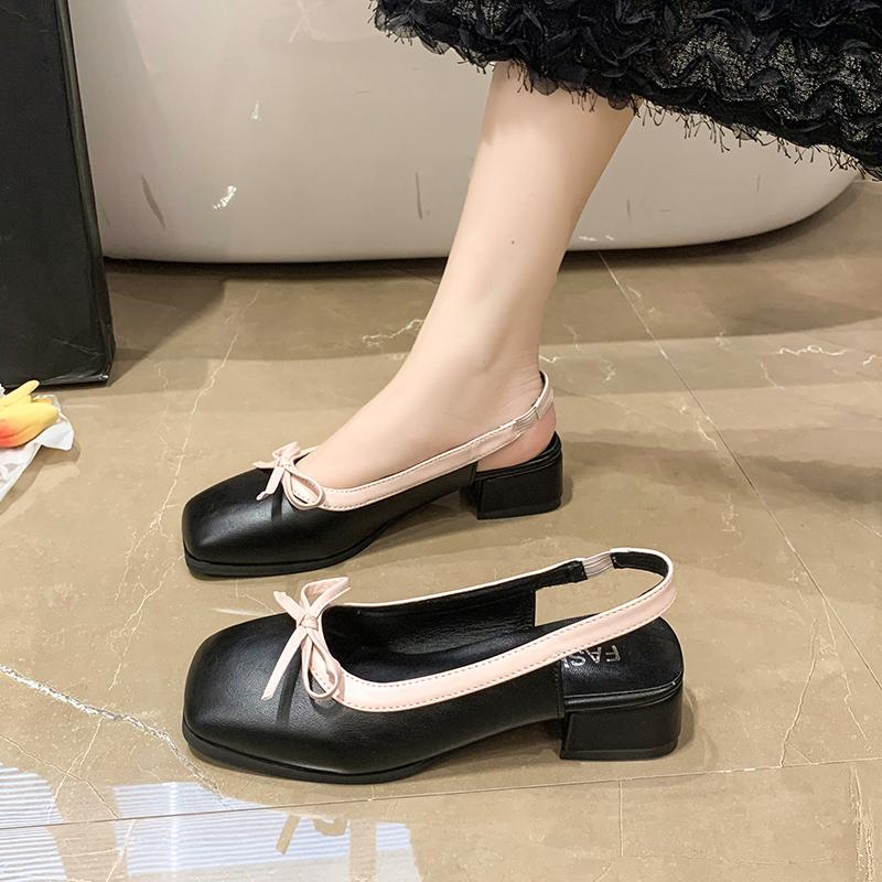 Fashion 2024 Women Summer New Style Fashion Bow Designer High Heels Outdoor Casual Comfortable Party Dress Ladies Sandals Zapatillas