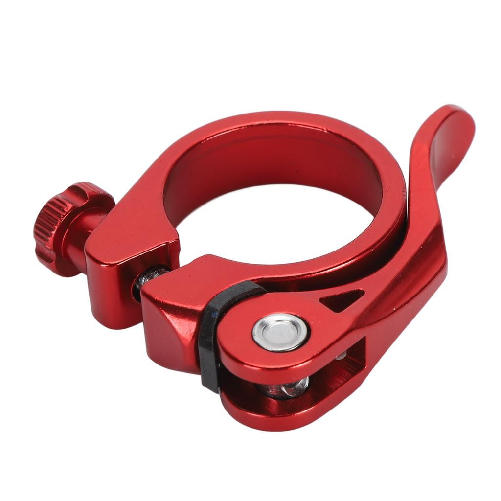 Bike Seatpost Clamp Professional 34.9mm Aluminum Alloy Lightweight High Strength CNC Machined Quick Release   Seatpost Clamp