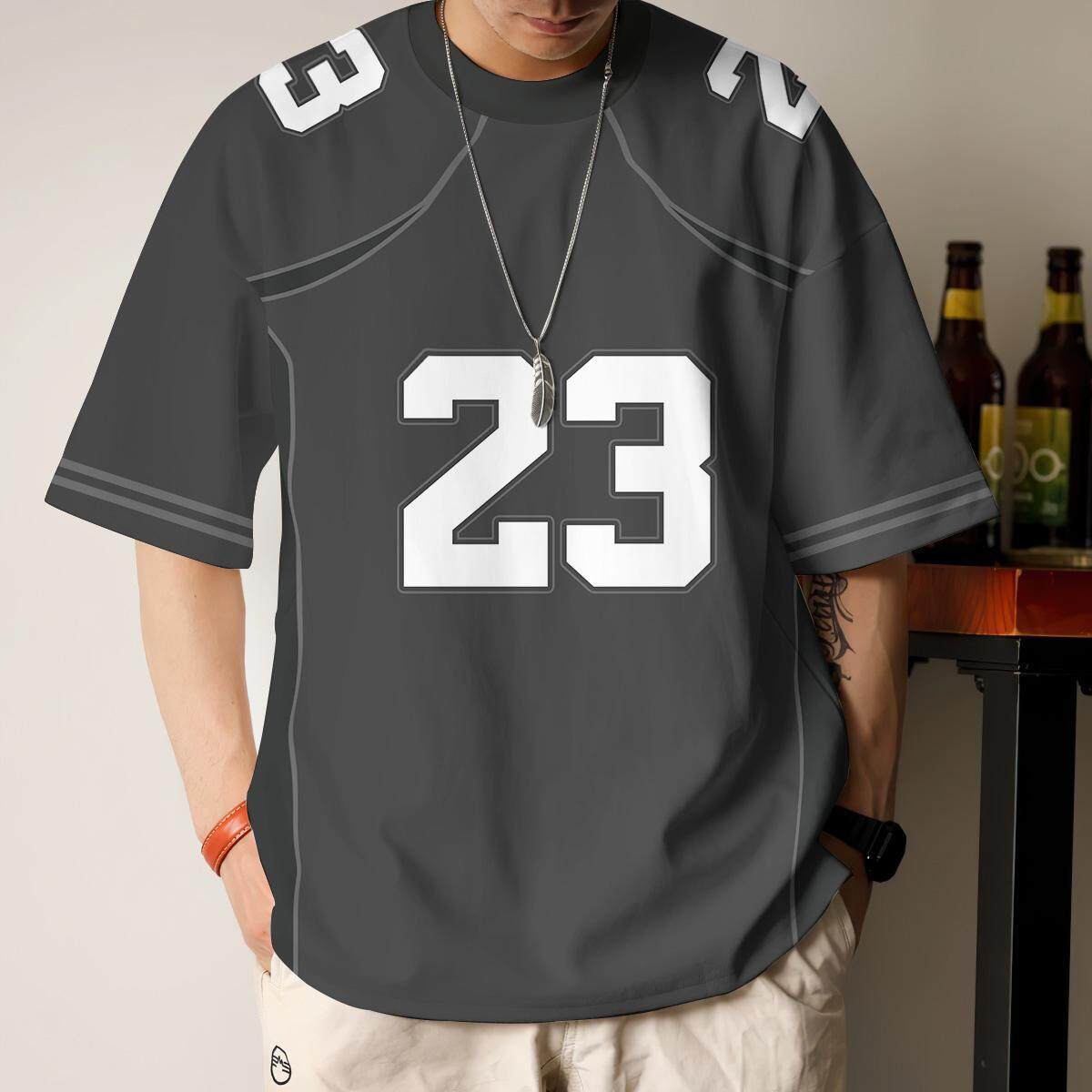 

Мужская футболка №. 23 Футболка спортивная 3D принтованная мужская футболка спортивная модная летняя удобная впитывающая пот футболка 3XL