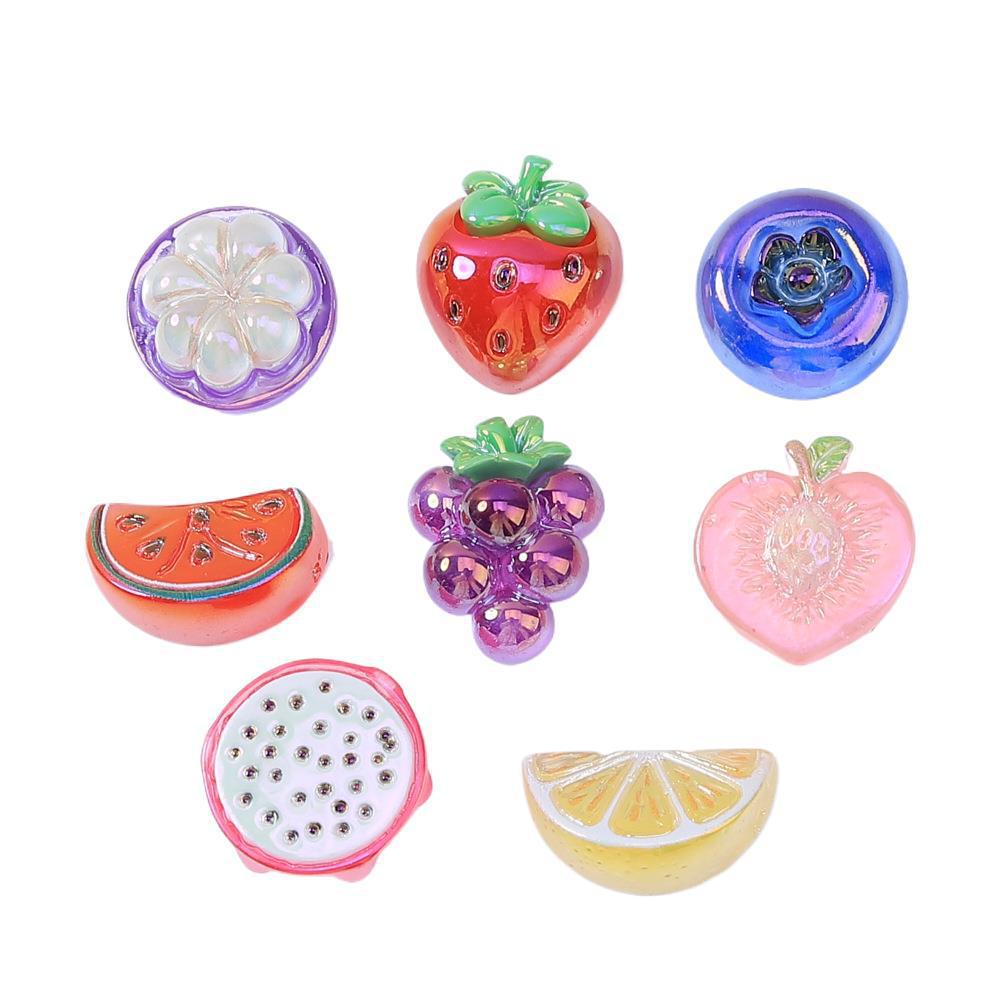 Electroplated Grape Resin Edible Toy DIY Cream Glue Clog Shoe Buckles Jewelry Accessories