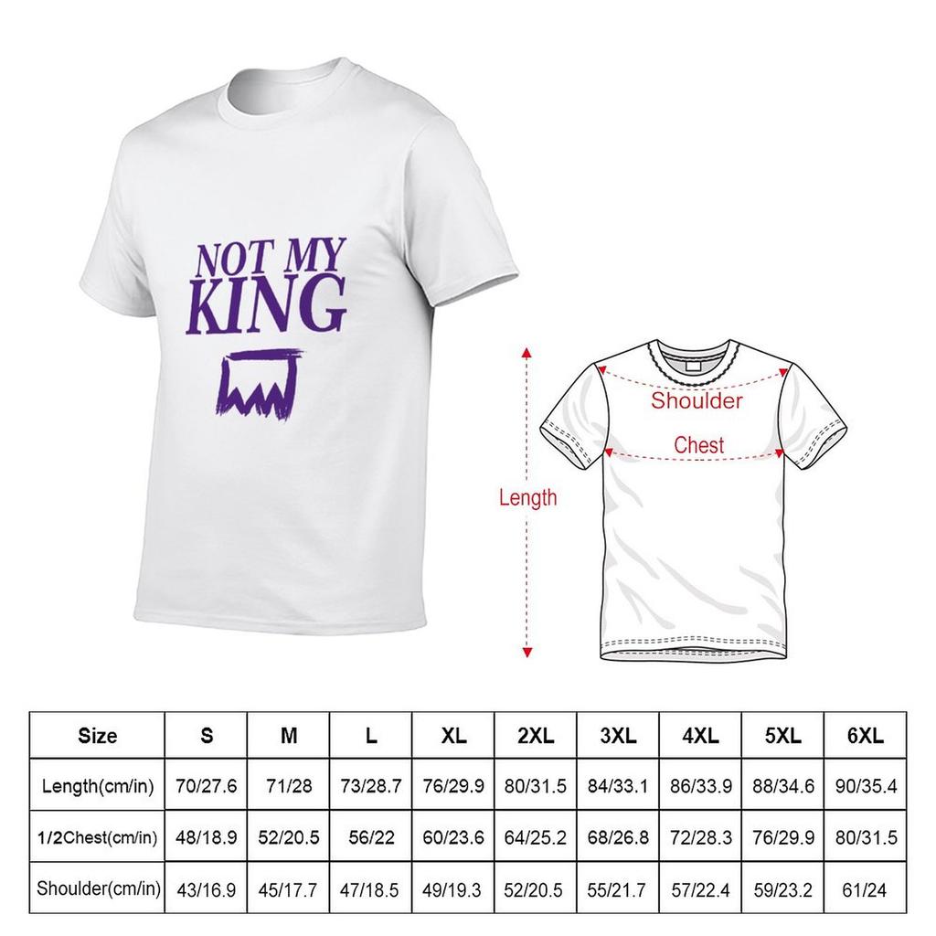Not My king TShirt korean fashion summer tops mens clothes