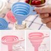 Silicone Folding Funnel Household Liquid Dispensing Portable Funnel Kitchen Tool