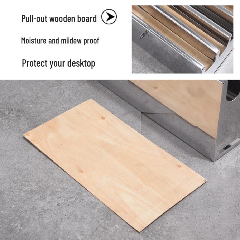 Stainless Steel Knife Holder with Lid