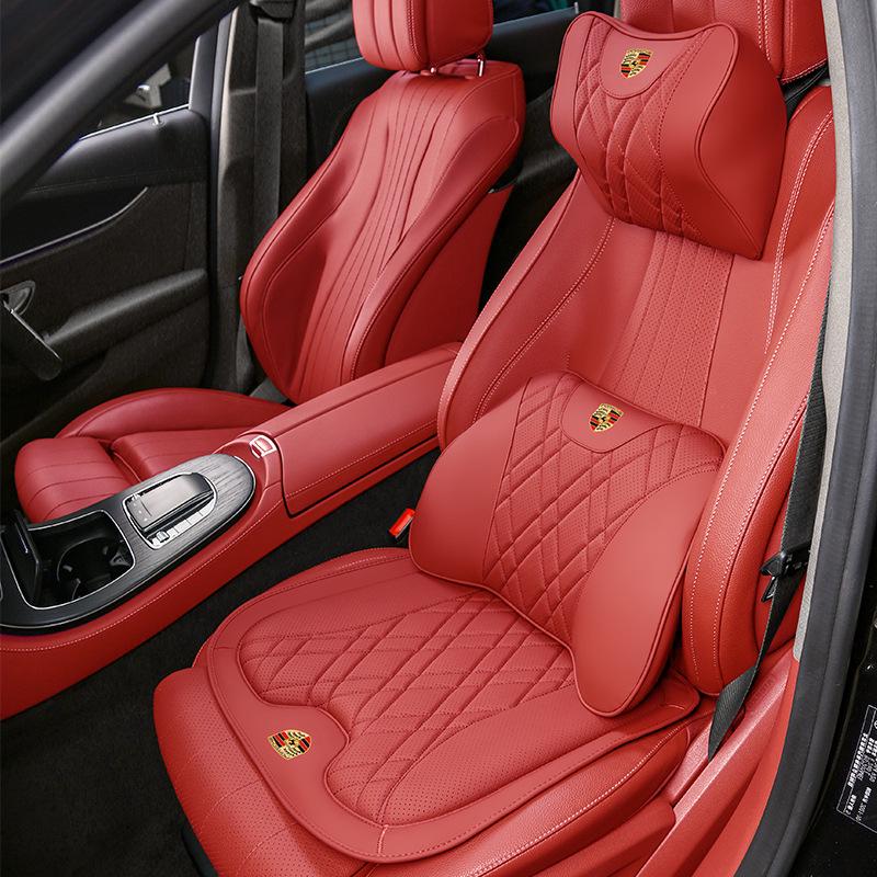 Porsche Cayenne, Macan, Panamera, 911/718 Car Headrest & Lumbar Support Cushions