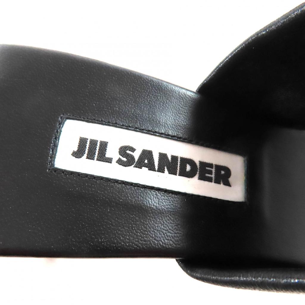 Excellent JIL SANDER Sandals Bicolor Leather Black Leather Women 35 J15WP0112 Used
