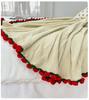 Handmade Rose and Lily Crochet Flower Blanket - Acrylic Yarn