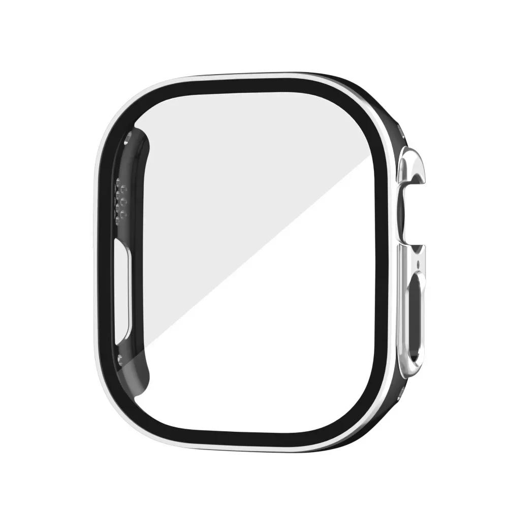Glass+Case for Apple Watch Ultra 3 2 49mm Screen Protector Frame Cover for iWatch ultra 49 Tempered Protective 49MM Accessories