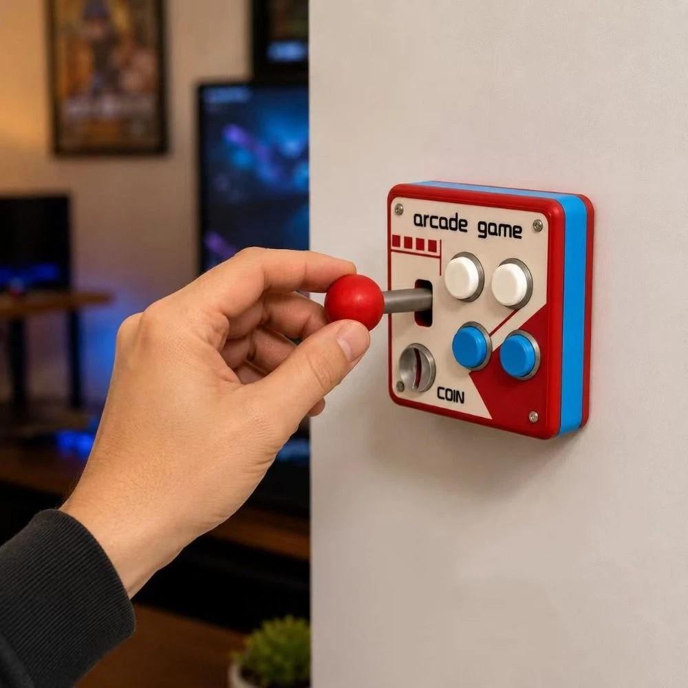 Creative Light Switch Guard Covers 3D Printed Console-shaped Switch Cover Living Room Decor