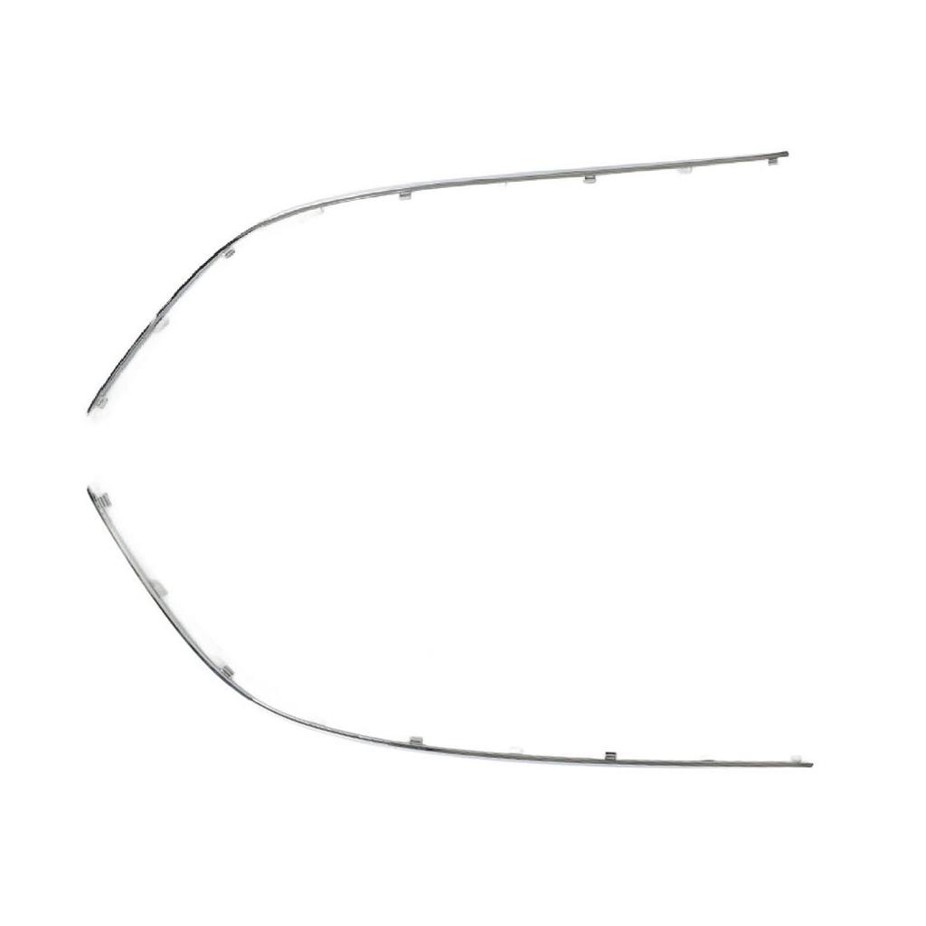 1 Par Moldura Externa do Para-choque Dianteiro Cobertura Cromada 2208850674 Protetor Elegante Substituição para Benz Classe S W221 S350 Base